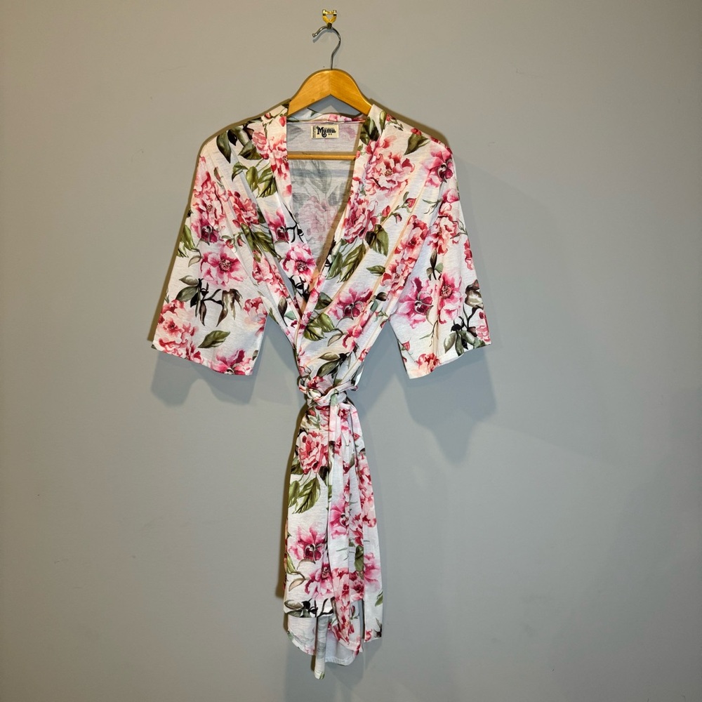 Show Me Your Mumu pink floral robe, One Size